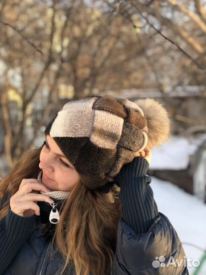 Шапка, шарф ручная работа