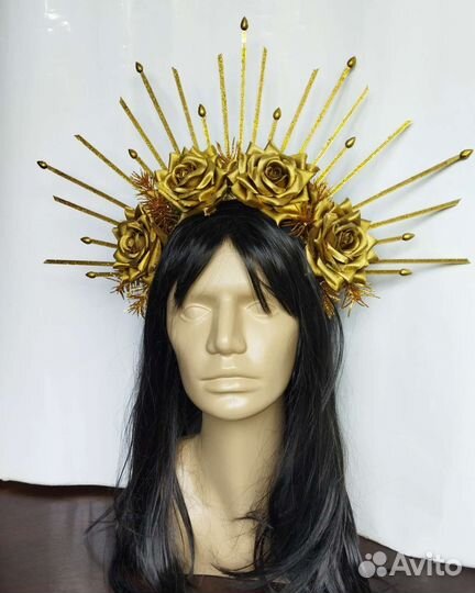 Корона лучи золотой