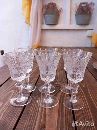 Хрустальные рюмки СССР, кружки