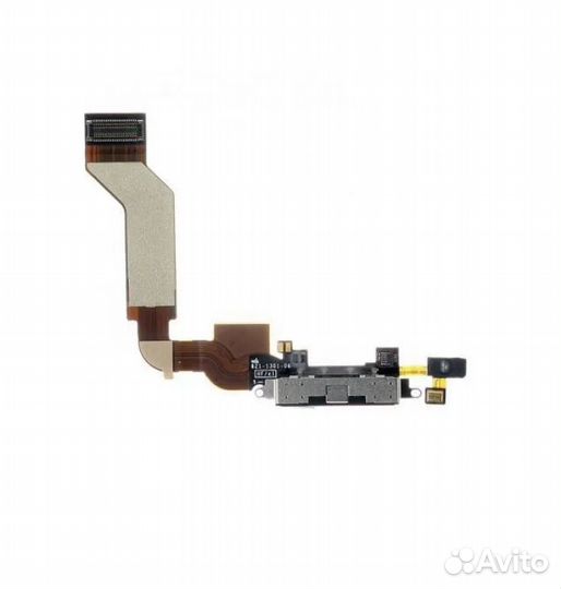 Шлейф iPhone 4S с системным разъемом, микрофоном