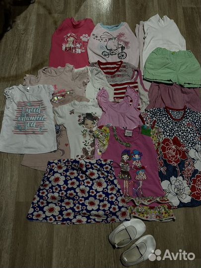 Вещи пакетом для девочки 98 104
