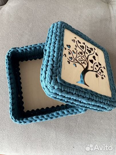 Сумочки из бусин Корзина вязаная