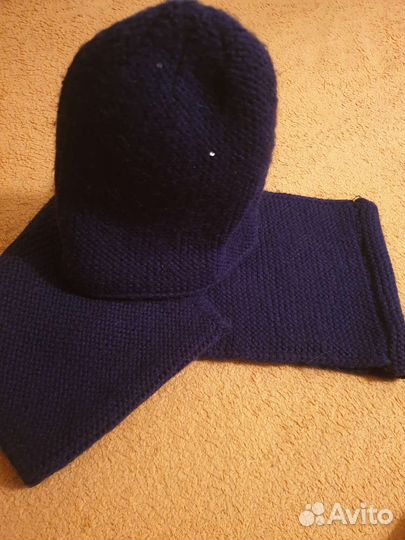 Комплект шапка и снуд женский