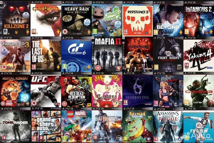 Много игр для PlayStation 3