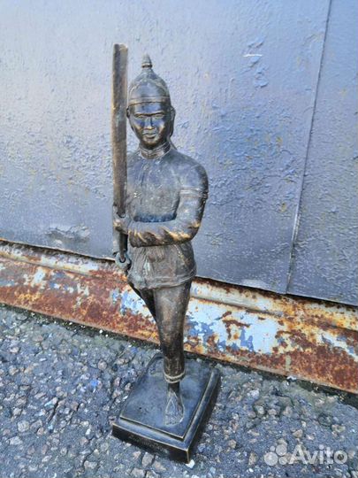 Стражник воин солдат бронза камбоджа 50см