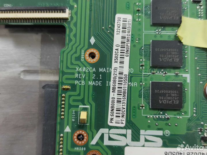 Материнская плата Asus x402ca