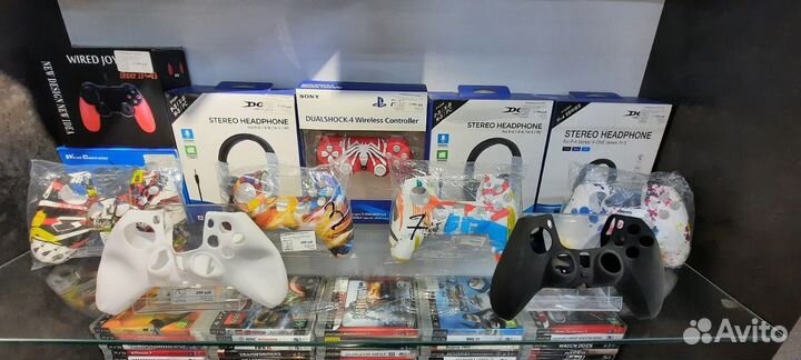 Чехол, насадки для PS4, PS5, Nintendo switch