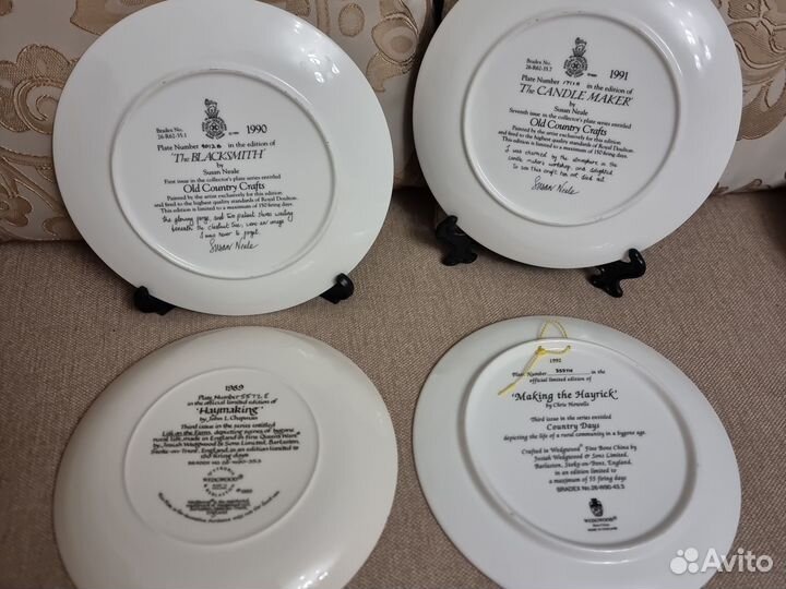 Тарелка декоративная коллекционная Англия