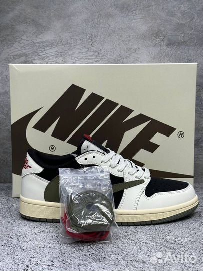 Кроссовки Nike air jordan 1 low travis scott