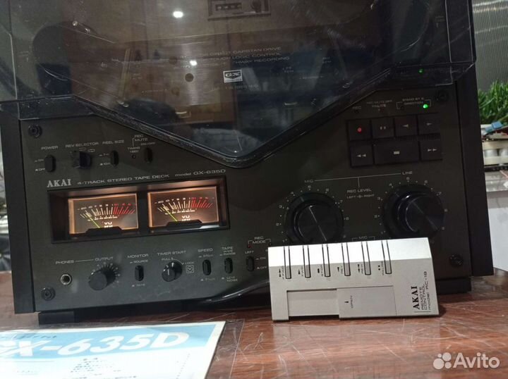 Катушечный магнитофон Akai GX-635D комплект