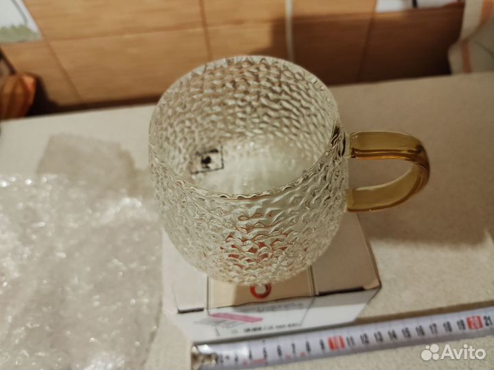 Teatasty Кружка стеклянная, прозрачная, 450 мл