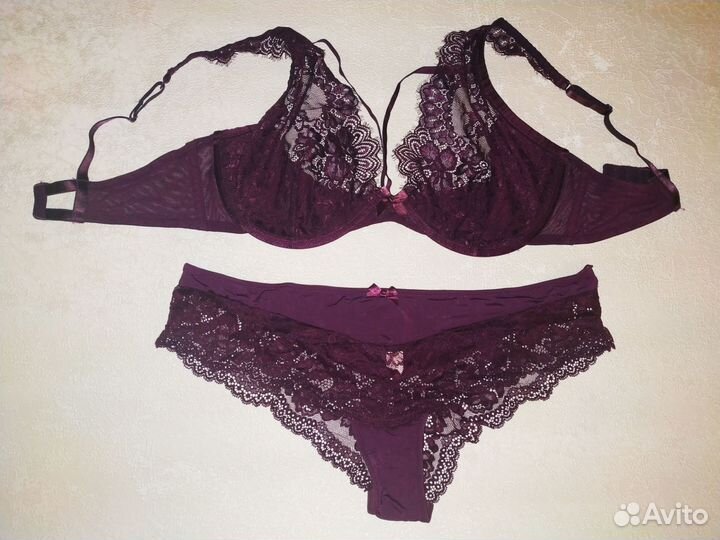 Комплект белья винный, Hunkemoller, новый