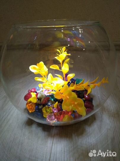 Новые аквариумы круглые, бокалы