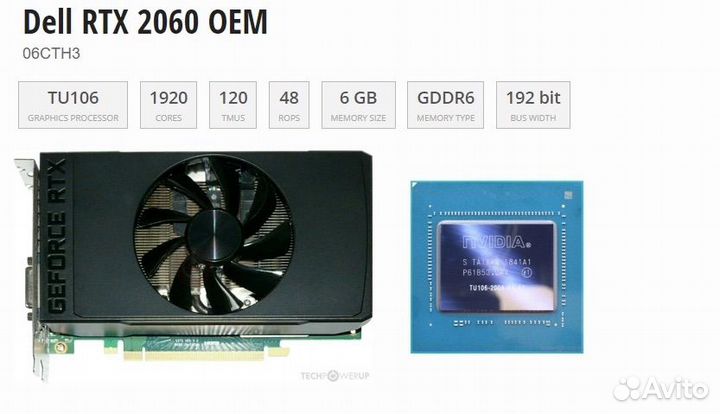 Видеокарта Dell RTX 2060