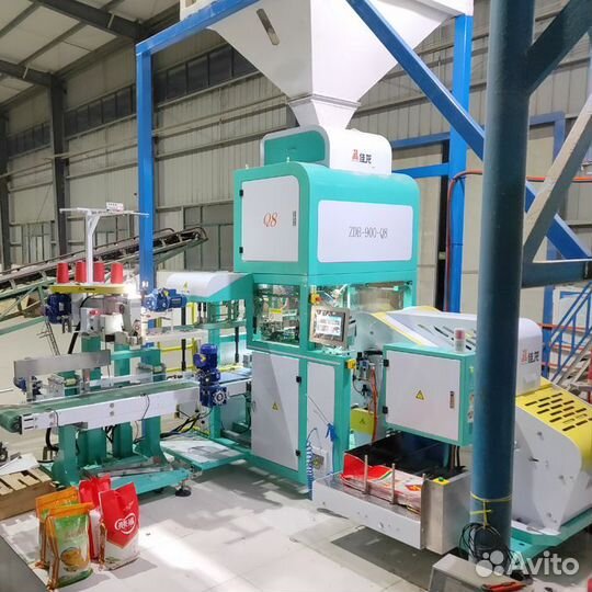 Автомат упаковка в мешки 25-50 кг без человека