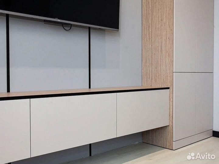 Мебель в гостинную, тв зона И211 Egger белый