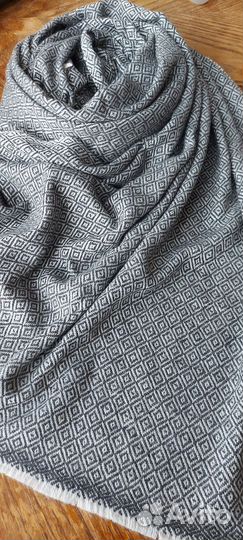 Шарф из кашемира серый