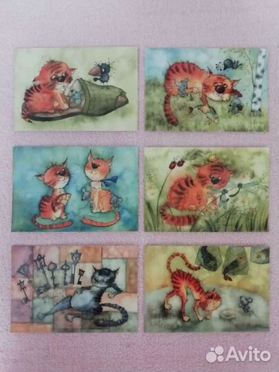 Открытки. Необыкновенные котики и собаки