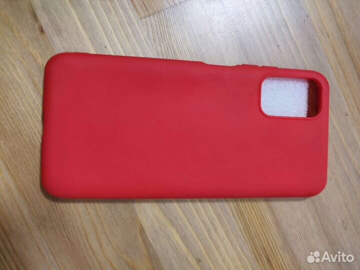 Новый силиконовый чехол алый xiaomi redmi 10