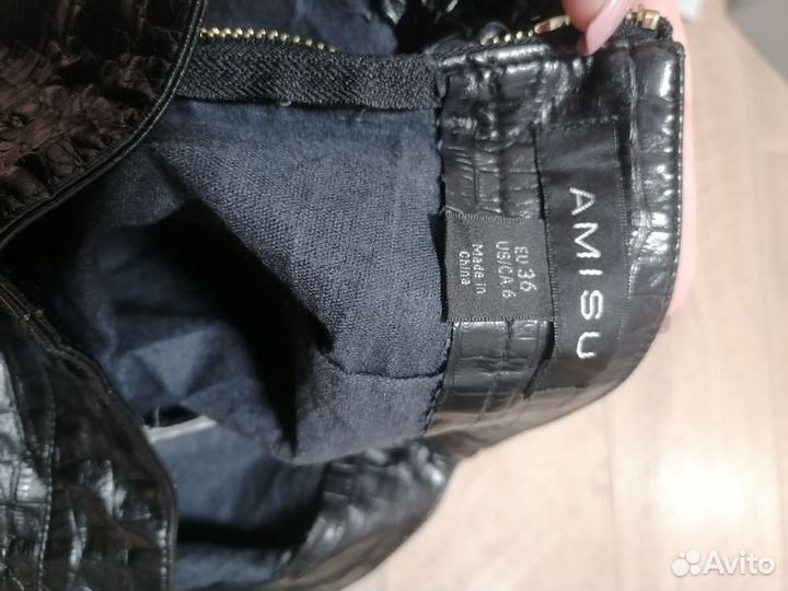 Юбка женская кожаная р. 42-44