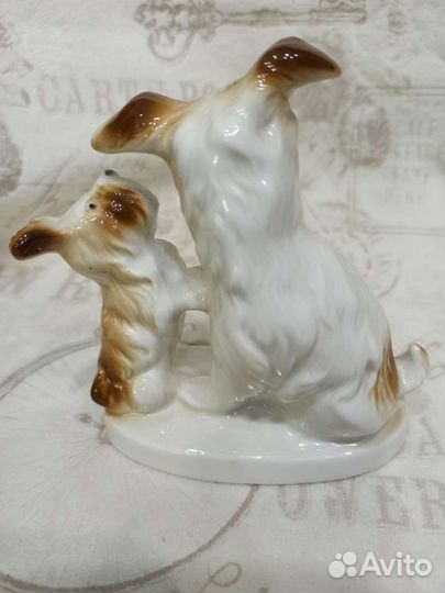 Фарфоровые статуэтки собак. Германия, СССР