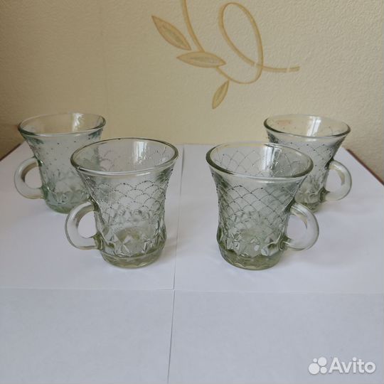 Кружки стеклянные 100 мл