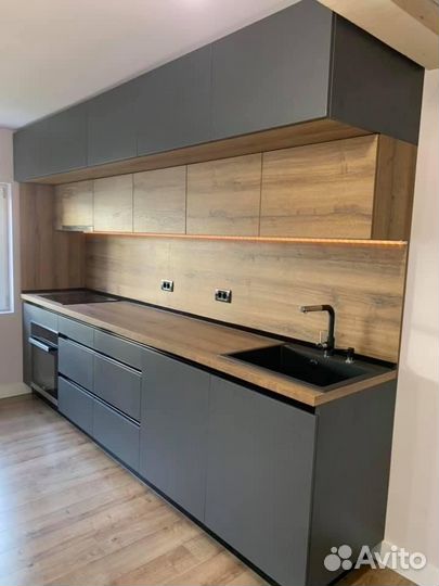 Кухонный гарнитур без ручек в рассрочку