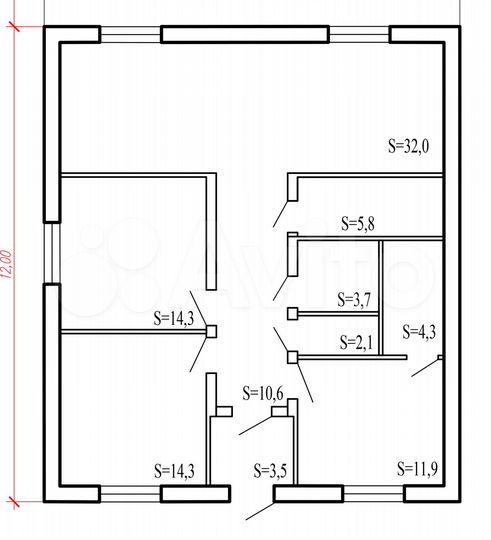 Дом 142 м² на участке 7,1 сот.