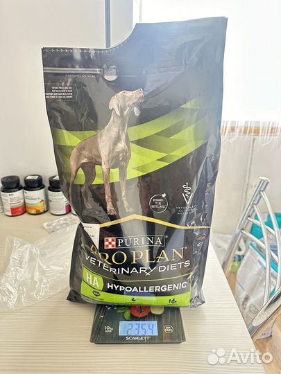 Корм для собак purina pro plan hypo