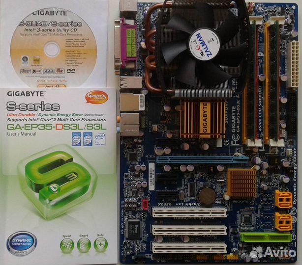 Gigabyte EP35-DS3L,Core 2 Quad,Q6600.DDR2-4 GB