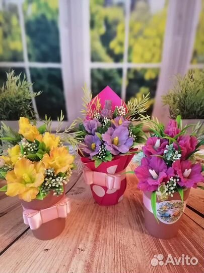 Букет из мыла ручной работы