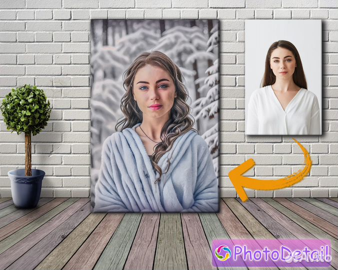 Портрет на холсте по фотографии Дрим Арт