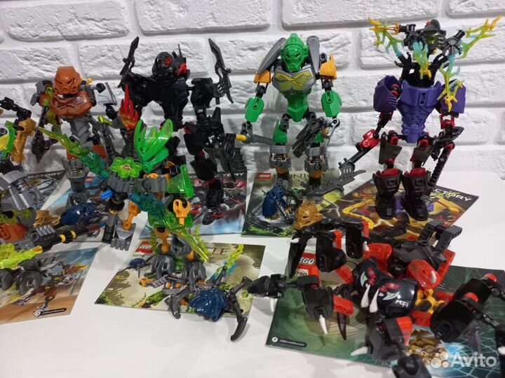 22 набора Lego Bionicle и Hero Factory