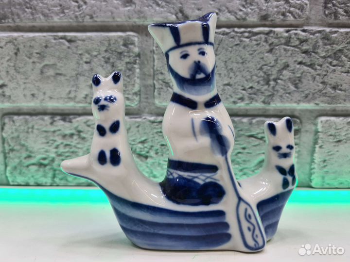 П.8054 Дед мазай и зайцы Гжель