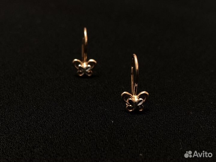 Золотые серьги 585 пробы