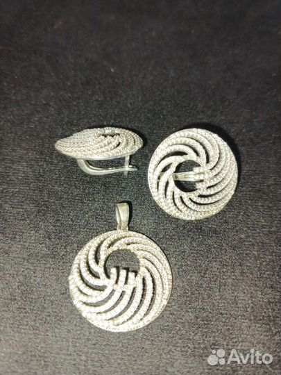 Серьги серебро