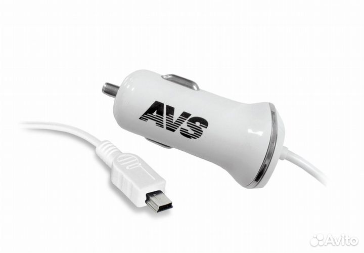 Автомобильное зарядное устройство AVS с mini USB C