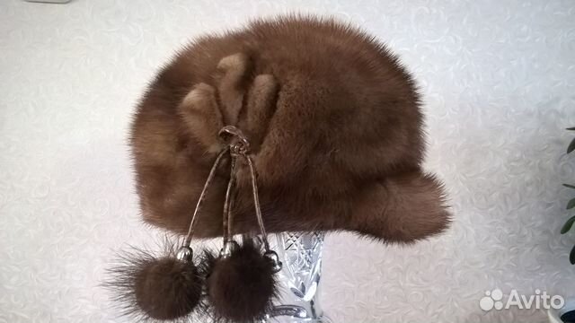 Шапка норковая женская