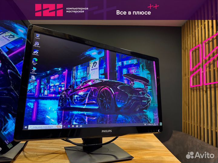 Широкоформатный Philips 226V4L 5ms vga dvi