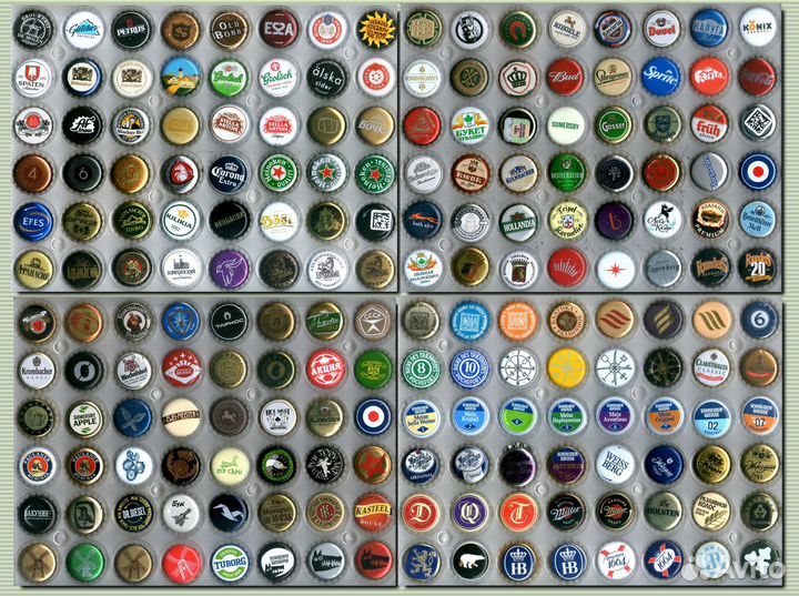 192 шт. Пивных крышек кронен без повторов (5)