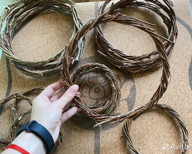 Основа для ловца снов из ивовой лозы