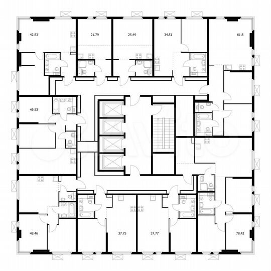 1-к. квартира, 42,8 м², 15/33 эт.