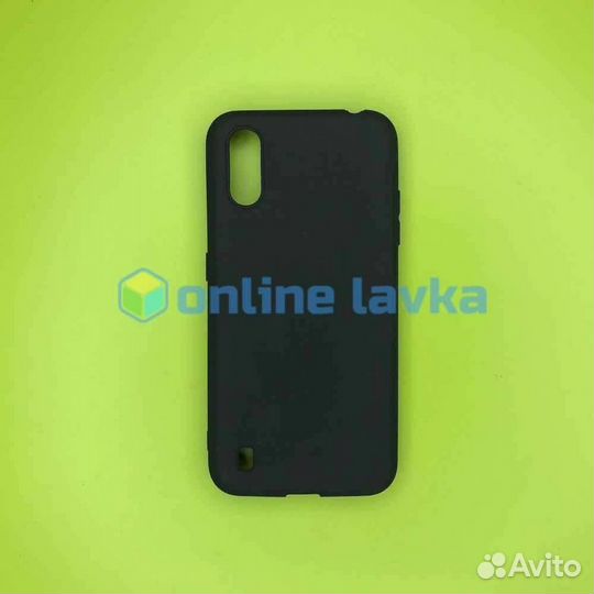 Чехол силикон для Samsung A01 Black