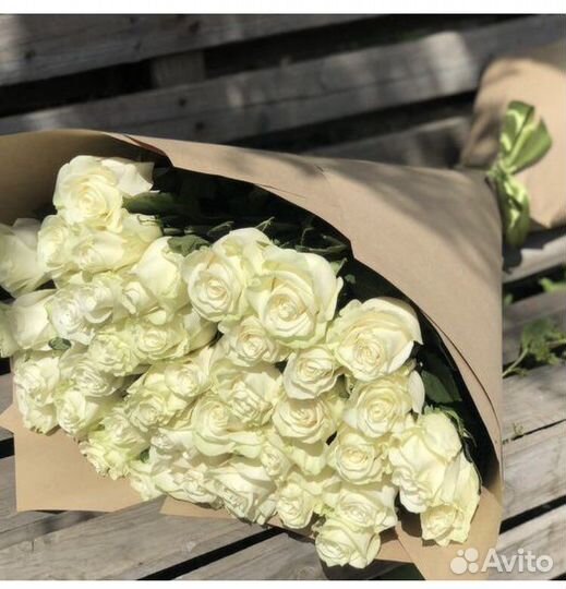 Цветы 39 роз 70 см