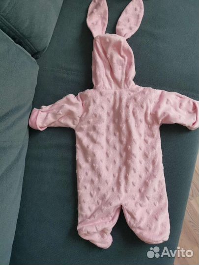 Флисовый комбинезон для девочки 56-62