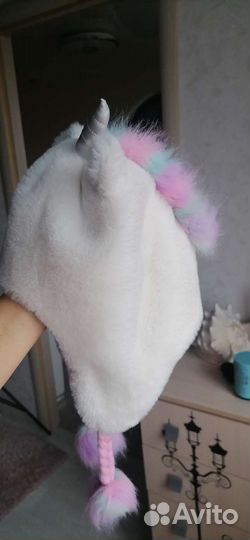 Шапка меховая единорожка