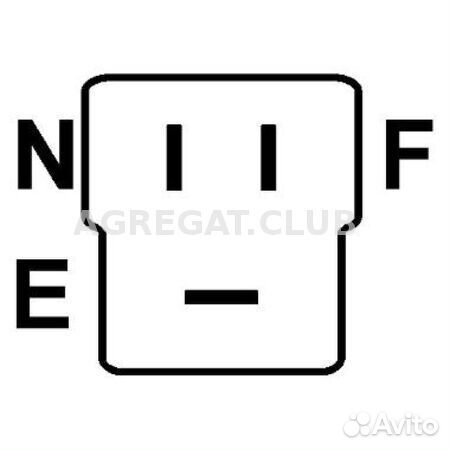 Генератор cо шкивом 1 ручей krauf ALN0777LP