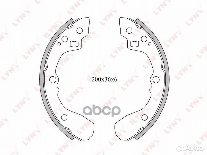 Колодки тормозные барабанные зад BS4400 LYN