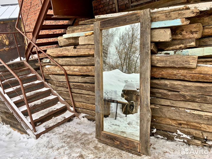 Большое зеркало лофт