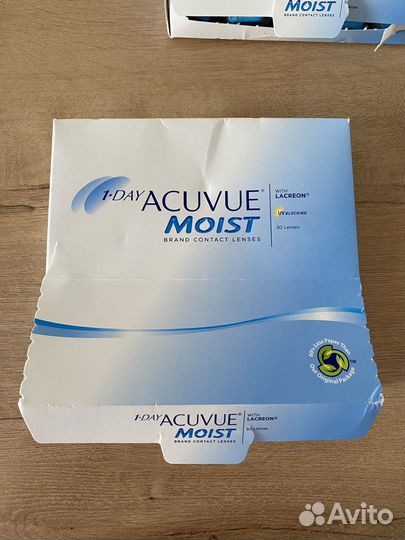 Линзы 1-day acuvue moist -4,75